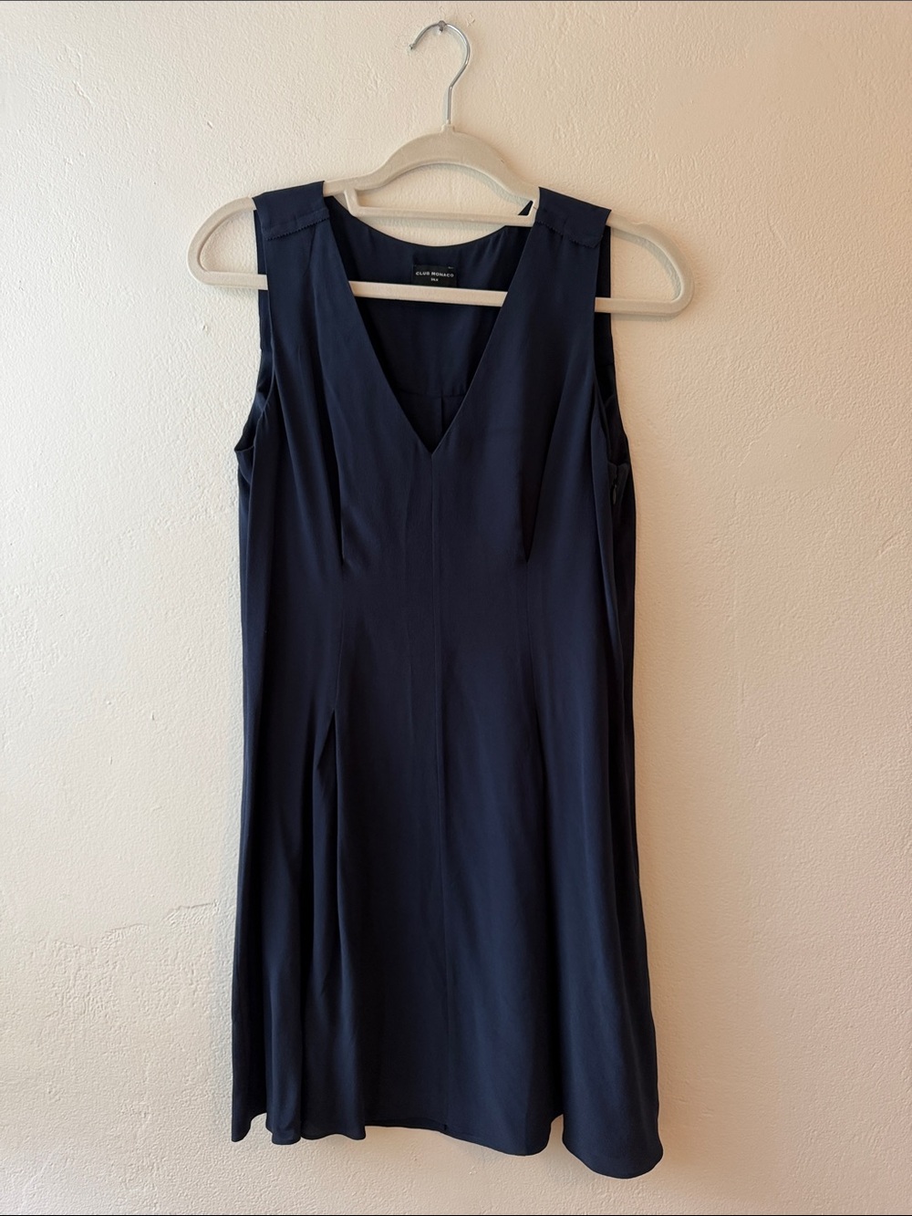 Club Monaco Silk Navy Dress
